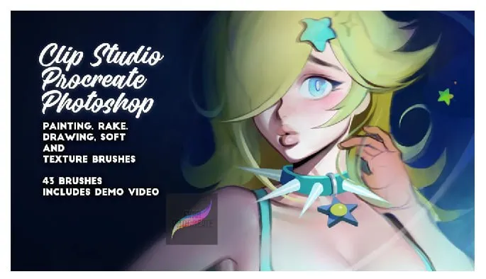 Clip Studio Procreate - free Procreate brush pack