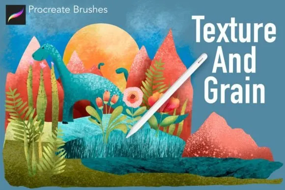 Texture & Grain Procreate Brushes - free Procreate brush pack