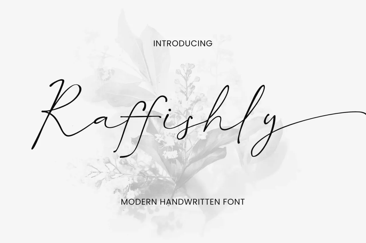 Raffishly Procreate Fonts - free Procreate brush pack