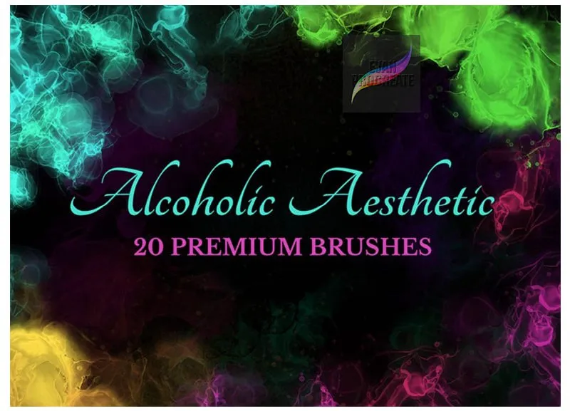 Alcoholic Aesthetic for Procreate Brushes - free Procreate brush pack