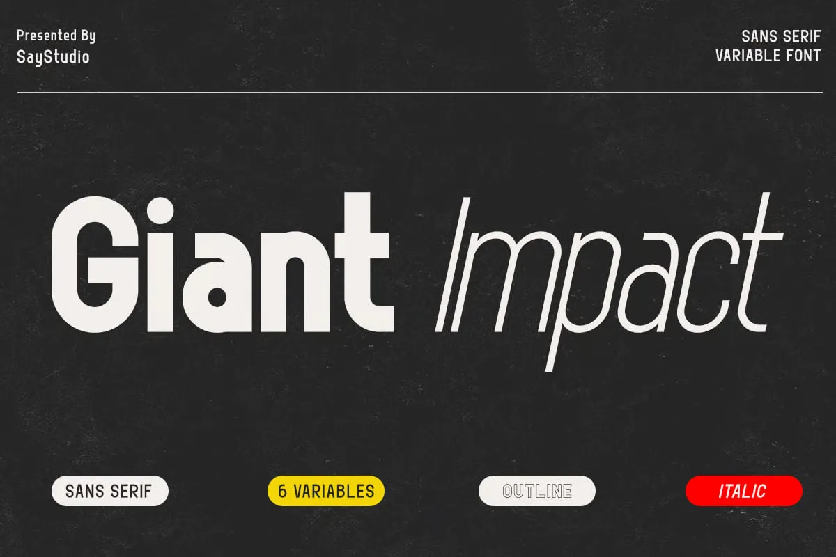 Giant Impact Grotesque Sans Font For Procreate - free Procreate brush pack