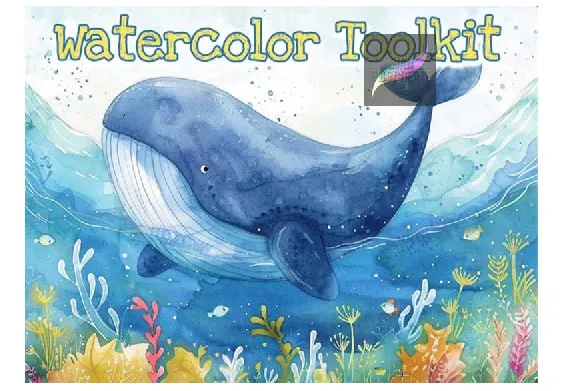 Watercolor Toolkit Brushes for Procreate - free Procreate brush pack
