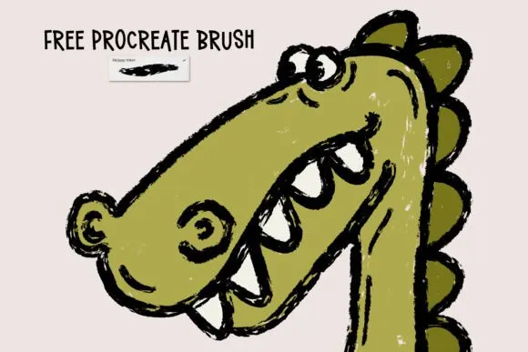 Procreate Skippy Inker Brush - free Procreate brush pack