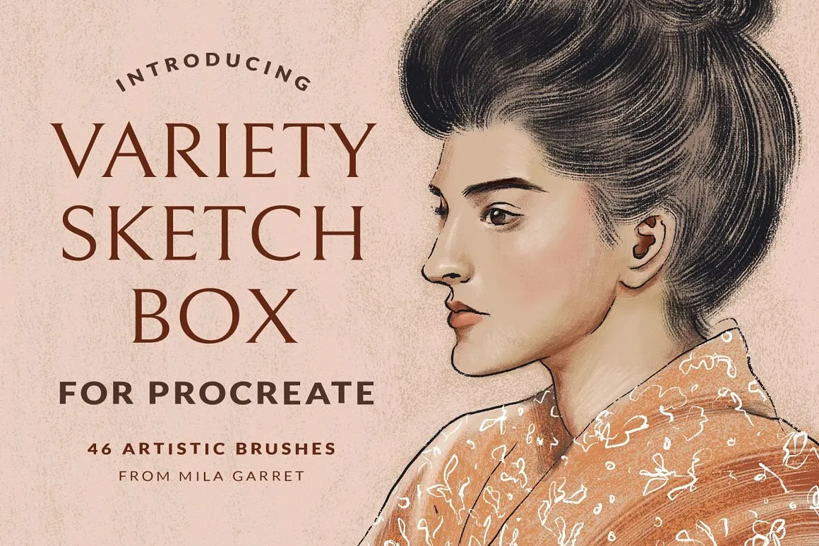 Variety Sketch Box for Procreate - free Procreate brush pack