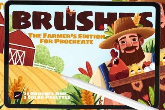 The Farmer's Procreate Brushes - free Procreate brush pack