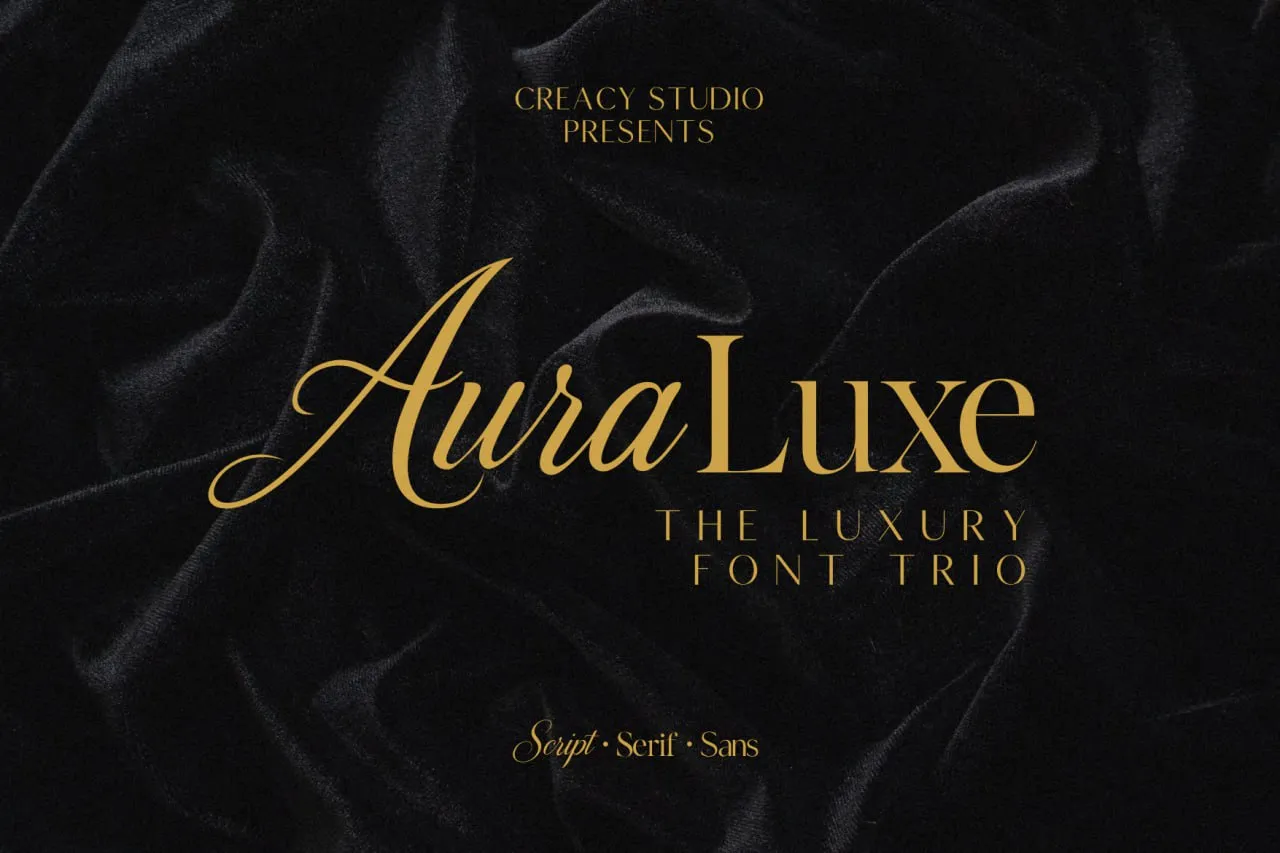 Auraluxe - Procreate Fonts Download - free Procreate brush pack