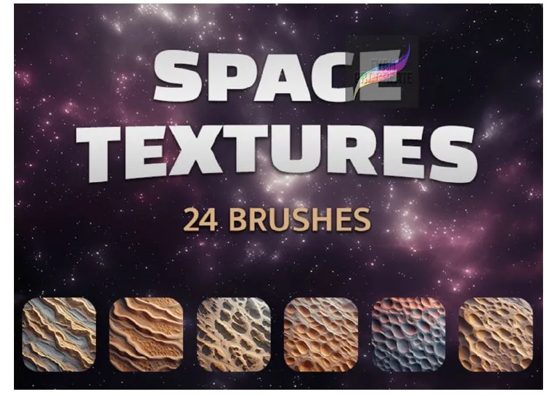 Space Textures for Procreate - free Procreate brush pack